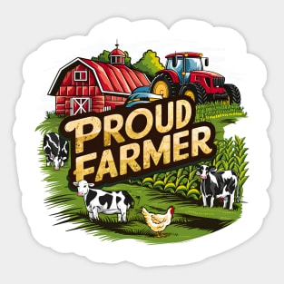 Proud Fermed | Farming lover gifts Sticker